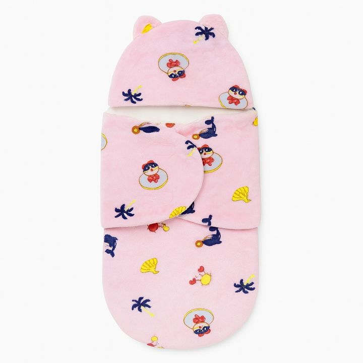 Winter Baby Swaddle Wrap Fleece Fabric – Pink / Blue / Yellow – Babify Store