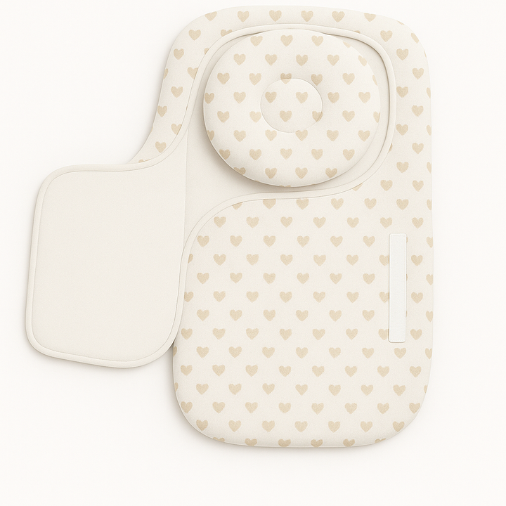 Baby Carry Nest with Strap Closure & Pillow – Soft Heart Design Newborn Sleeping Nest in Pakistan