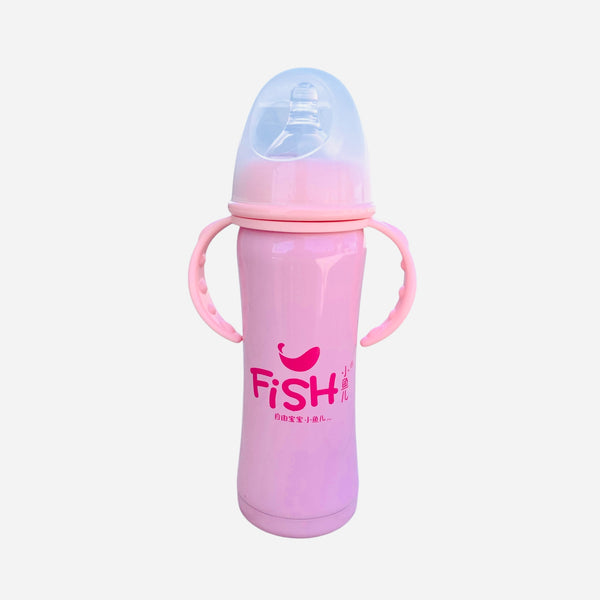 Stainless Steel Insulated Baby Feeder – 240ml - Pink