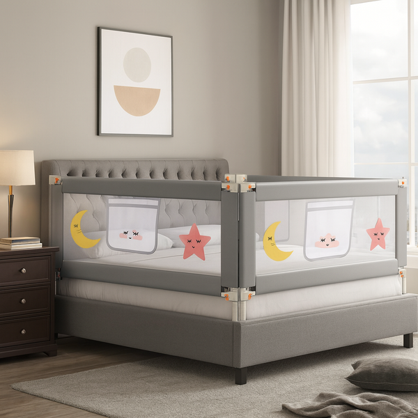 Adjustable baby bed rail 6 feet safety guard for kids toddlers