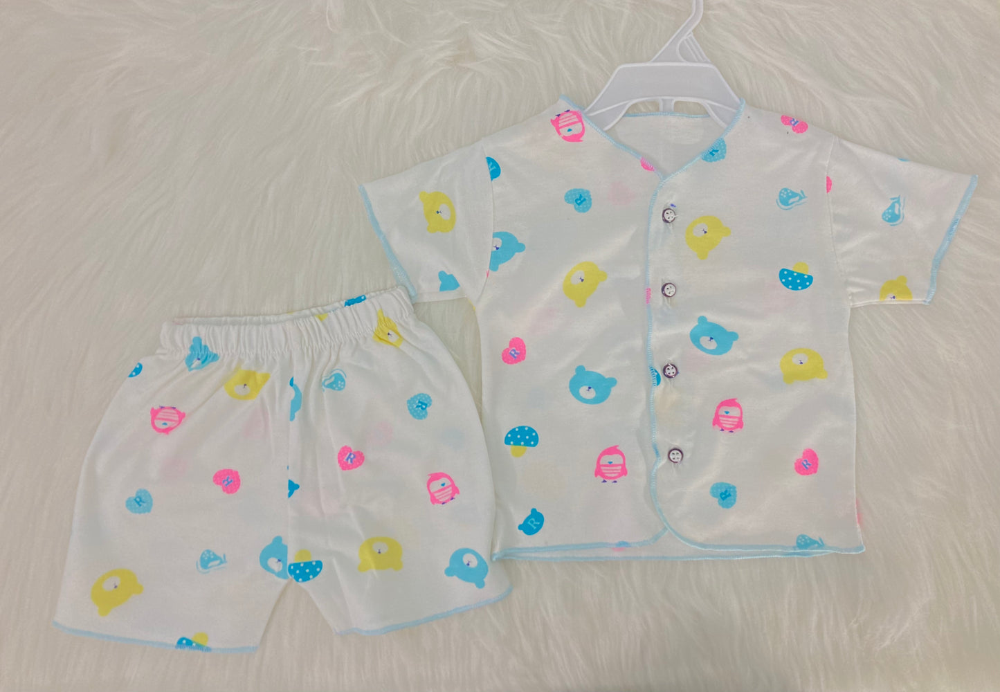 Newborn Baby Shirt and Pajama Set (0-3 Months)