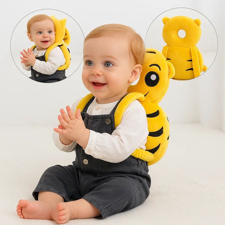 Baby Head Protection Pillow with safety belt – Dragon, Dino, Tiger