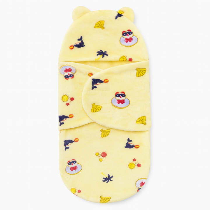 Winter Baby Swaddle Wrap Fleece Fabric – Pink / Blue / Yellow – Babify Store