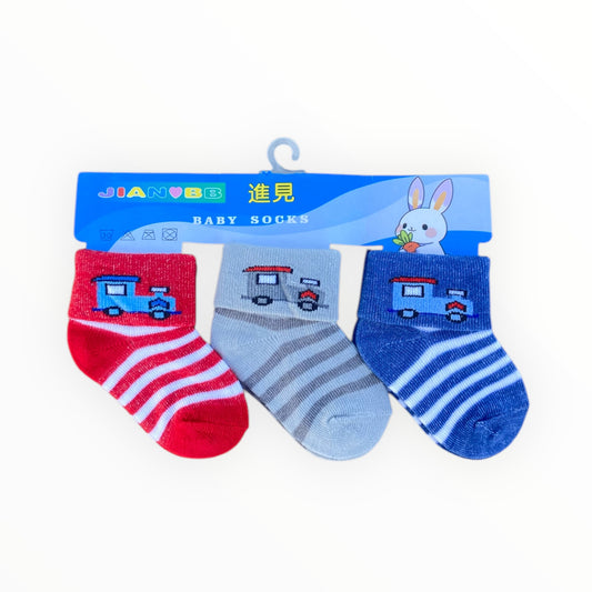 Pack Of 3 Socks 0-12 Months