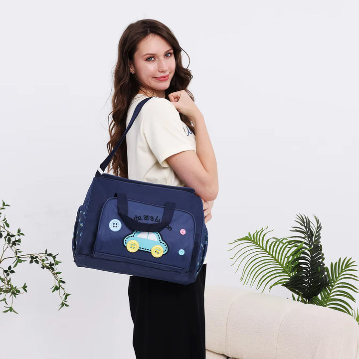 Baby Travel Organizer 4 Pcs Bag Set – Dark Blue | Babify Store