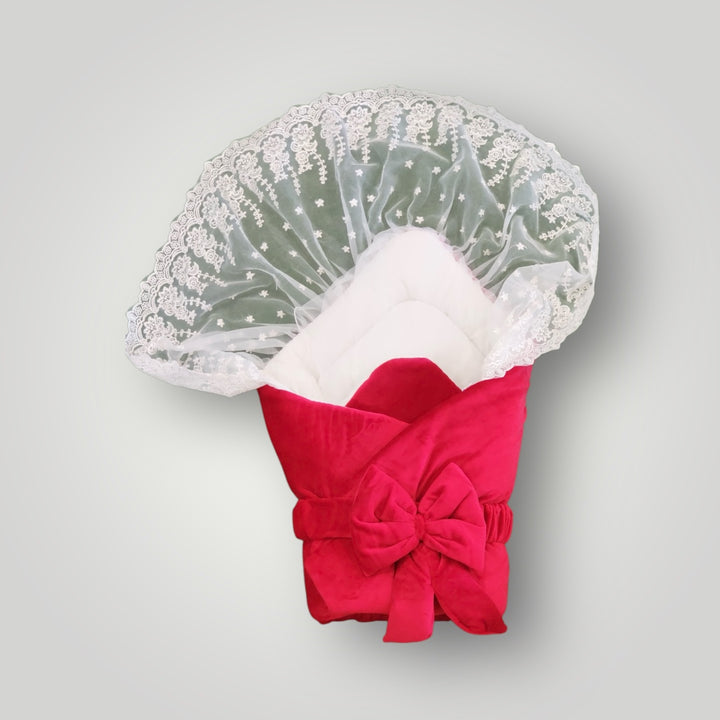 Winter Velvet Baby Carry Nest 0–12 Months – Soft Plush Warm Sleeping Nest in Pakistan