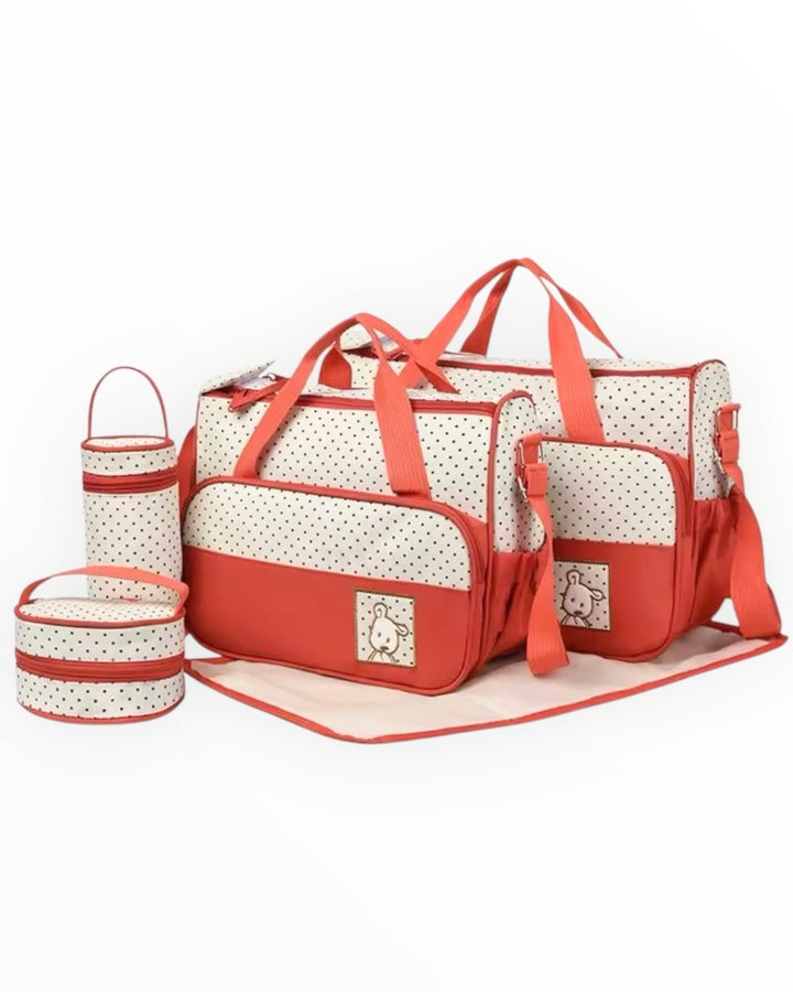 5-Piece Maternity Diaper Bag Set – Spacious, Durable, and Stylish