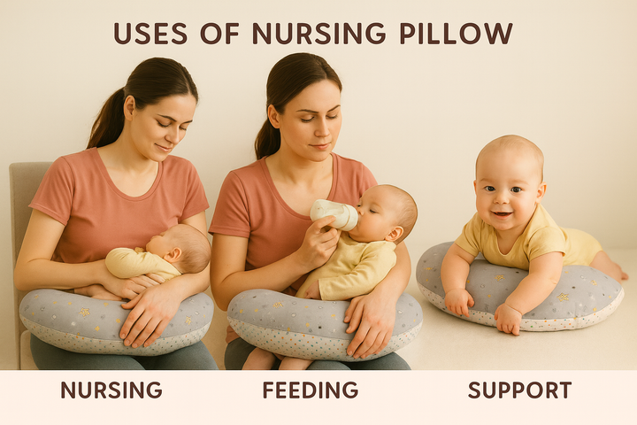 Baby Nursing Pillow – Ergonomic Support Cushion for Breastfeeding & Bottle Feeding – Buy Online in Pakistan at BabifyStore.pk