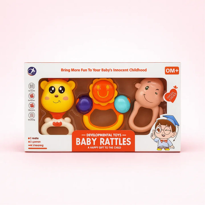 Baby Rattles Developmental Toys Set for Newborns