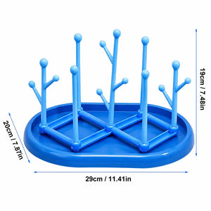 Baby Bottle Drying Rack with Drip Tray 29 × 20 × 19 cm Size
