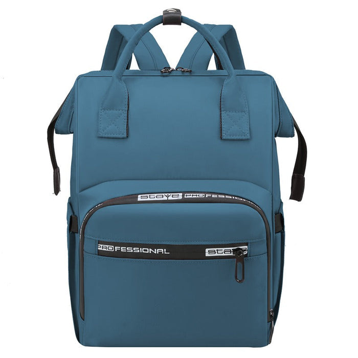 Spacious and waterproof baby diaper bag backpack with multiple compartments, perfect for travel and organizing baby essentials on the go.