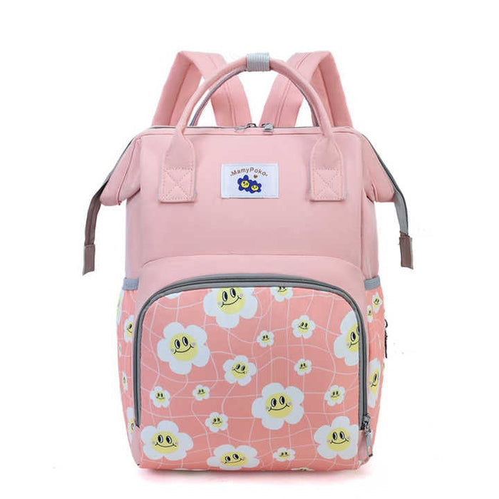 Spacious and waterproof baby diaper bag backpack with multiple compartments. Perfect for travel and daily use, keeping baby essentials organized.