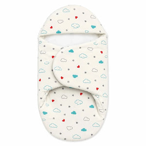 Baby Foam Swaddle Wrap Cloud Heart Print for Newborn Baby in Pakistan
