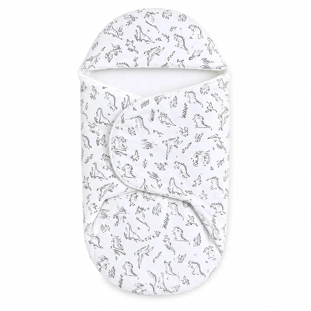 Baby Foam Swaddle Wrap Dinosaur Print with Soft Padded Design