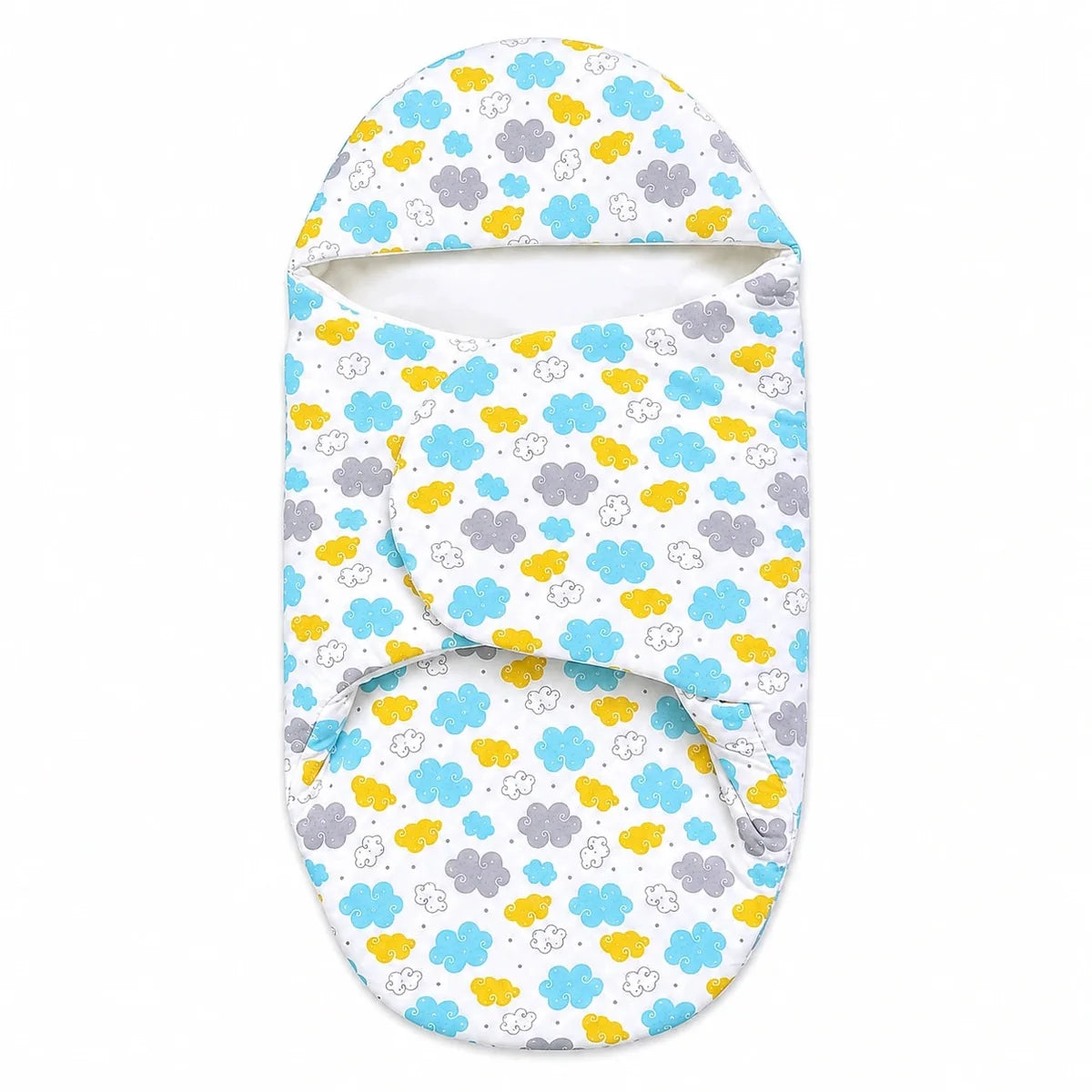 Baby Foam Swaddle Wrap Colorful Cloud Print for Newborn Baby in Pakistan