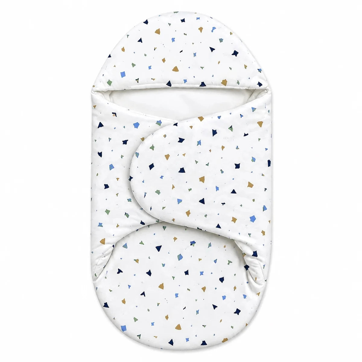 Baby Foam Swaddle Wrap Confetti Print with Soft Padded Design