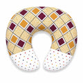 Baby nursing and feeding pillow with checkered and heart print in Pakistan