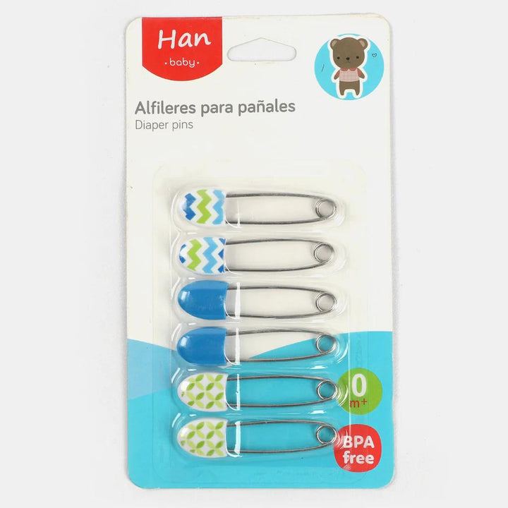 Stainless steel baby safety pins, colorful and durable, perfect for securing diapers and baby clothes safely.