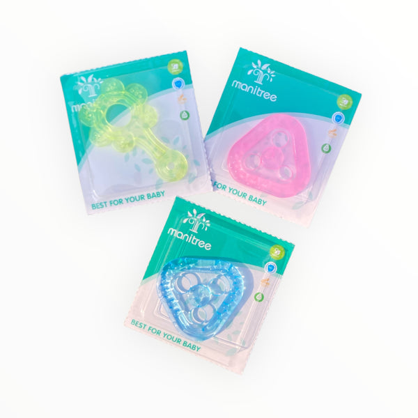 Baby teethers in fun shapes, made from safe, non-toxic materials to soothe teething discomfort and promote sensory development.