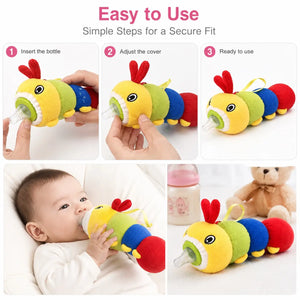Baby Character Feeder Cover Ant easy to use plush bottle holder