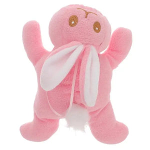Baby Character Feeder Cover Bunny Pink back view with long ears