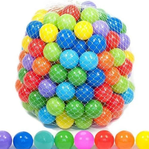 50-piece colorful plastic balls set for kids' playtime, ball pits, and fun activities.