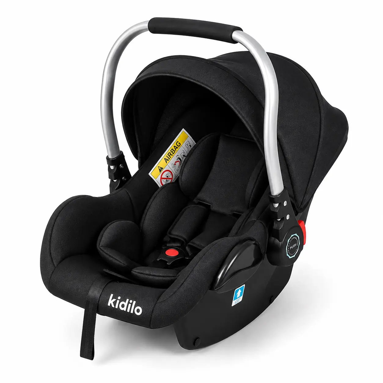 Kidilo G306 Baby Carry Cot with Car Seat in Black