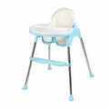 Blue 2 in 1 adjustable baby high chair with removable feeding tray