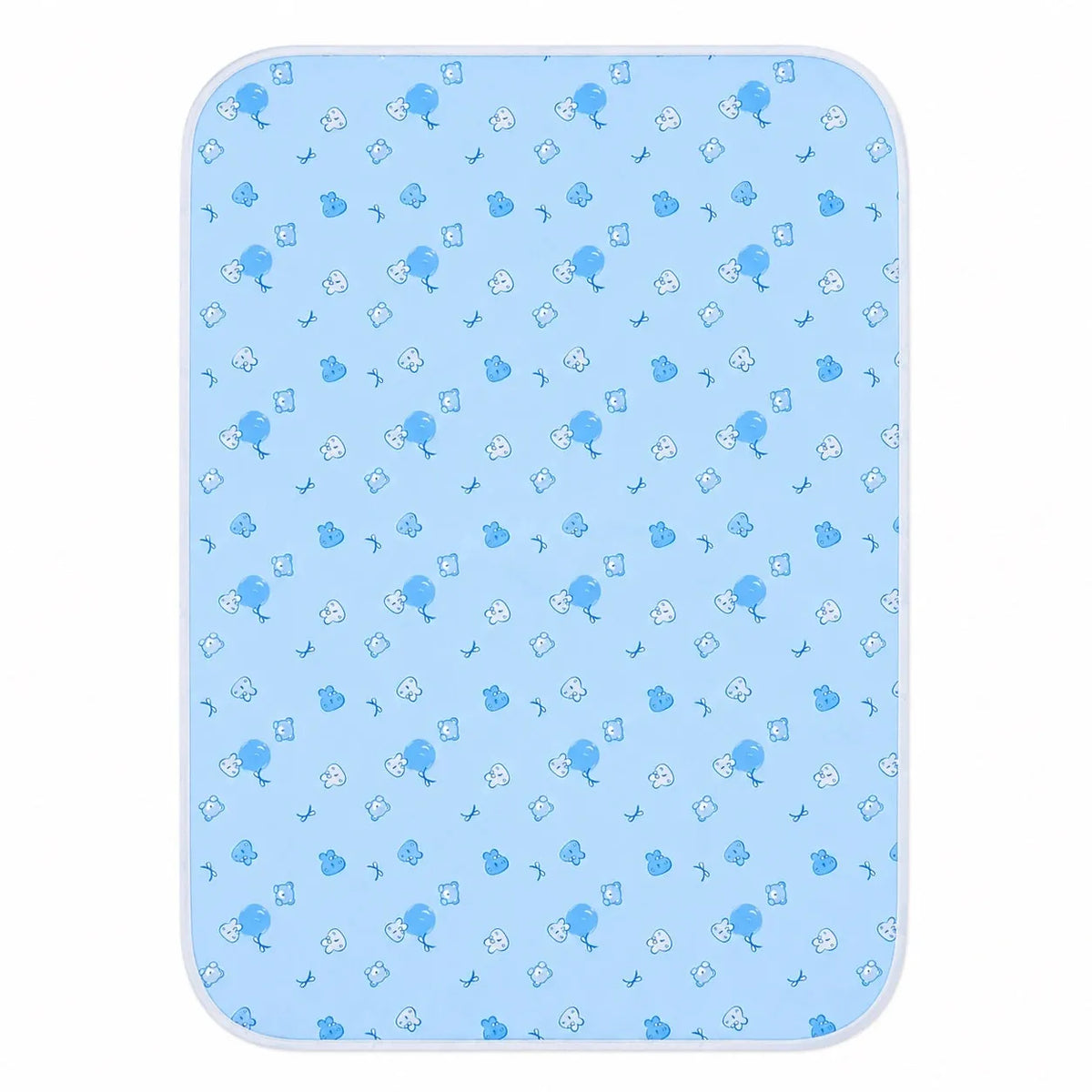 Blue baby waterproof changing mat with animal print in Pakistan