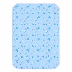 Blue baby waterproof changing mat with animal print in Pakistan