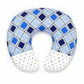 Blue baby nursing and feeding pillow for mother and baby support in Pakistan