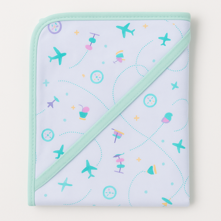 Premium cotton baby wrapping sheet for newborns 30x29 inches – soft, breathable, and stretchable swaddle 
