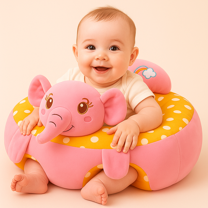 Elephant character baby support seat sitting chair plush infant cushion