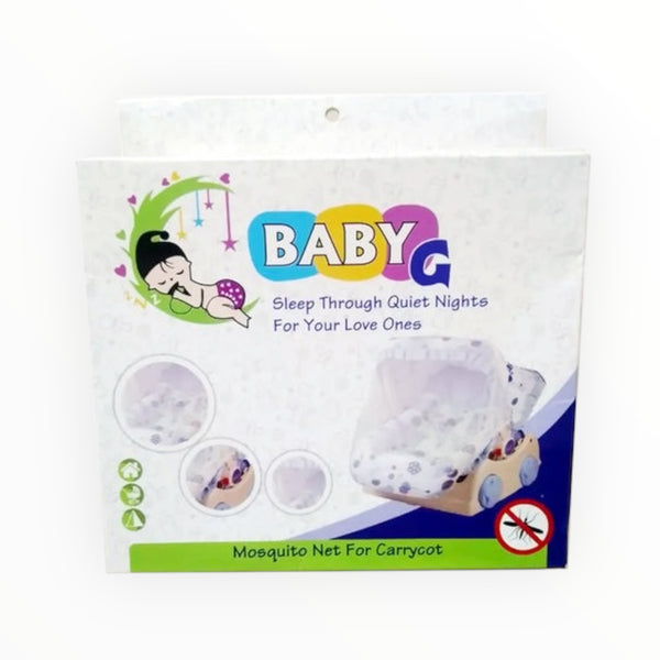Keep your baby safe from mosquitoes and insects with this mosquito net designed specifically for baby carrycots, offering protection and comfort.