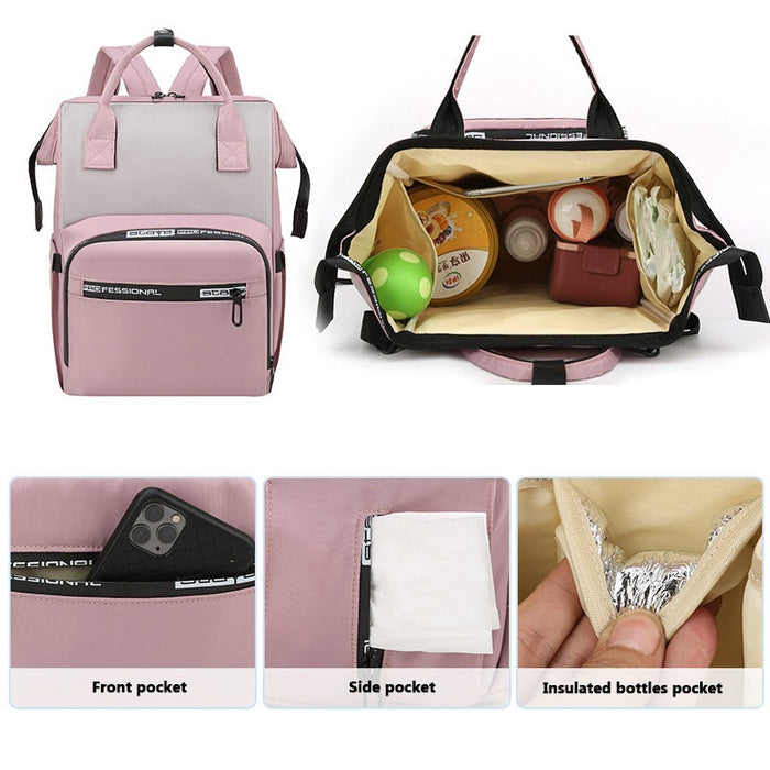 Baby Diaper Bags For Travel Backpack For Multi-Function Waterproof And Large Capacity