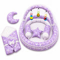 Purple Baby Snuggle Nest Bed Set with Mosquito Net, Pillows and Carry Wrap in Pakistan