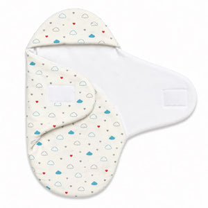Baby Foam Swaddle Wrap Cloud Heart Print Open View for Newborn in Pakistan