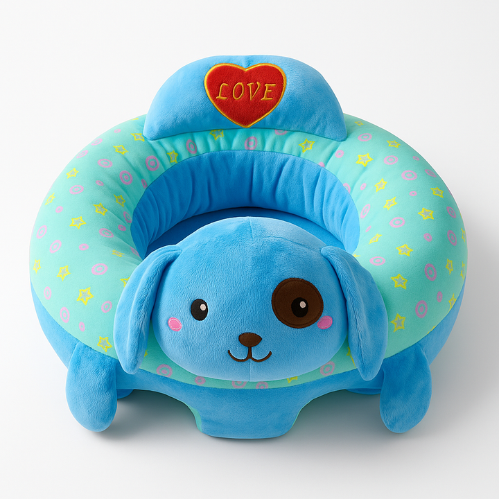 Puppy character baby support seat plush infant sitting chair