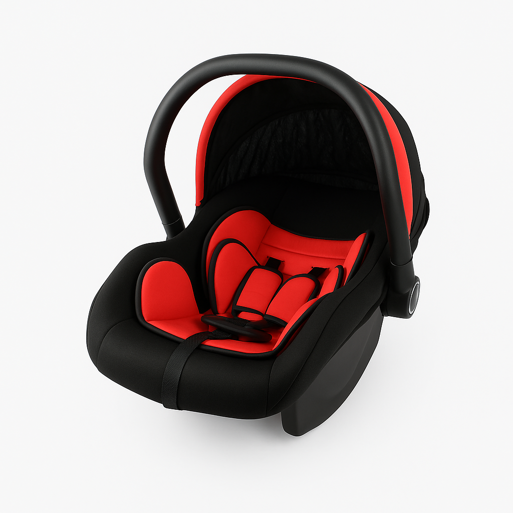 Baby carrycot lightweight with canopy and soft cushioning