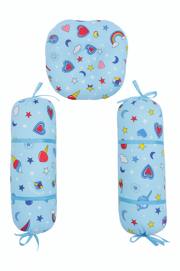 Baby Pillow & Bolster Set – Soft Breathable Fabric with Head Support for Newborns in Pakistan
