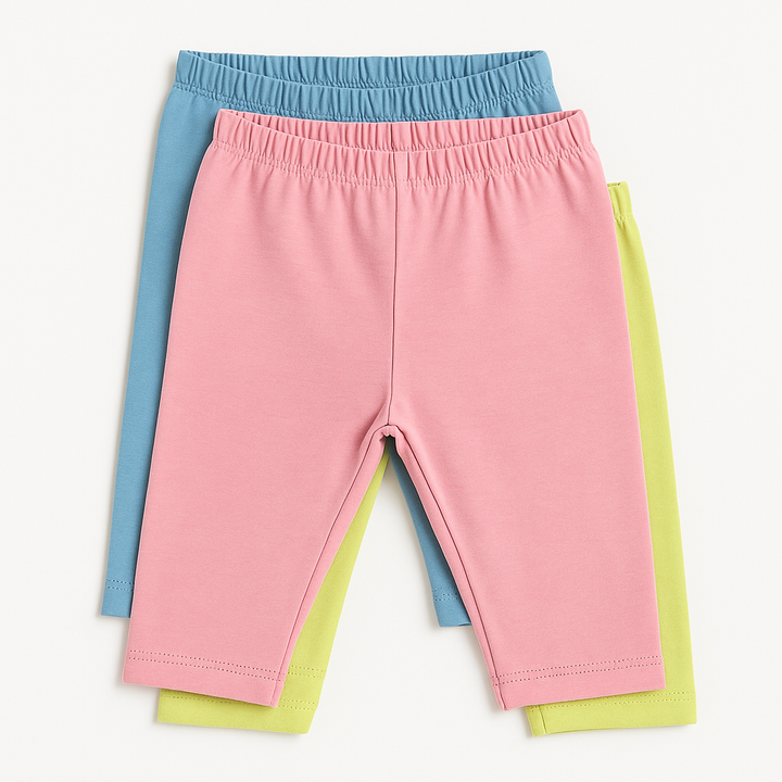 Pack of 3 Baby Pajama Set – Interlock Fabric for Winter & Summer