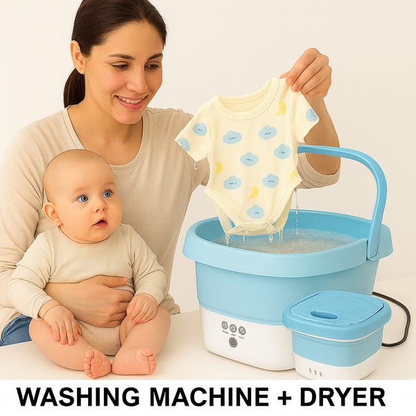 Foldable portable washer & dryer combo 6L compact laundry machine