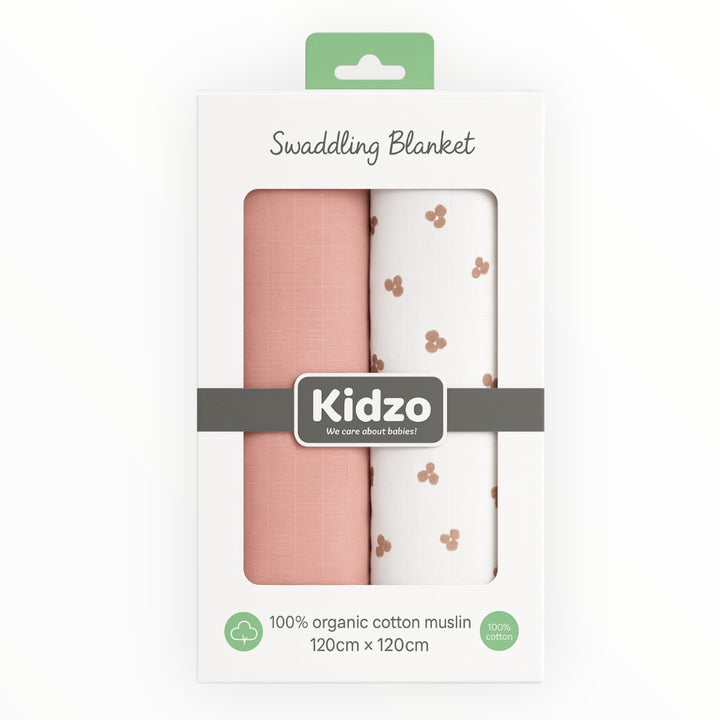 Premium Organic Muslin Wrapping Sheets Set for Newborns – Soft Cotton
