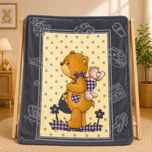 Baby bear soft blanket grey for kids in Pakistan