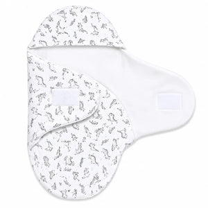 Open Baby Foam Swaddle Wrap Dinosaur Print with Wrap-Around Fastening
