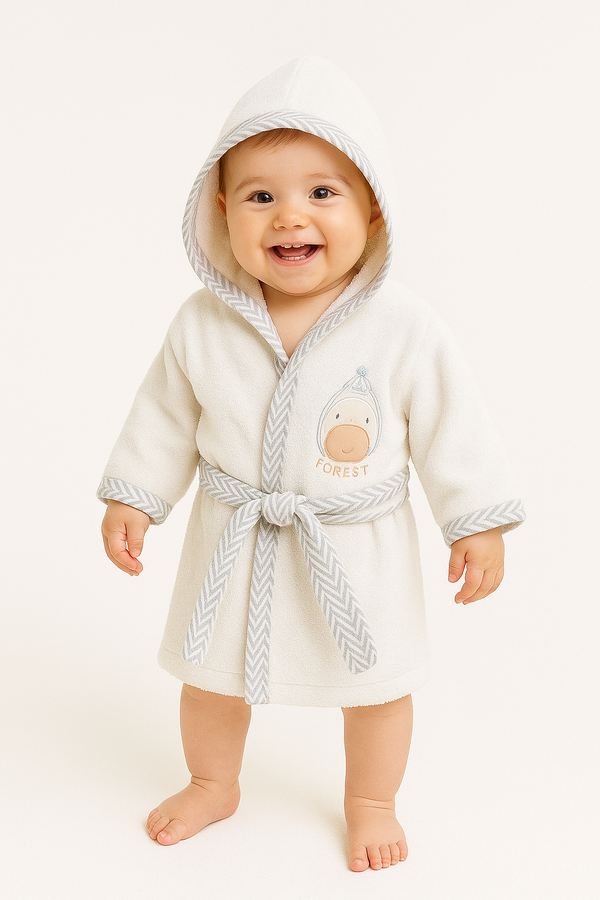 Kids Hooded Bathrobe