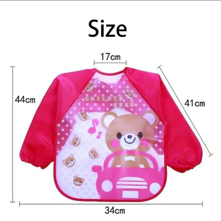 Baby Plastic Full Sleeves Bib 1 Pcs