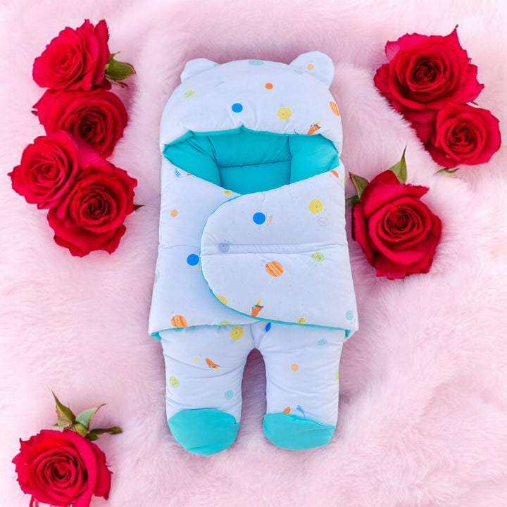 Newborn Romper Style Carry Nest Green – Soft Lightweight Sleeping Nest 0–6 Months in Pakistan