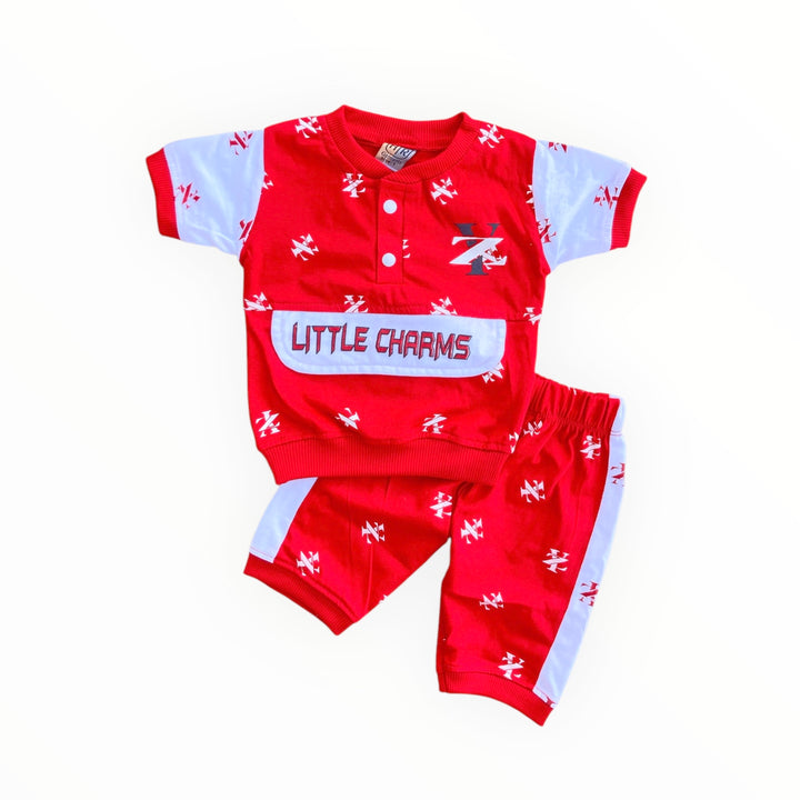 Soft cotton baby t-shirt and pajama set, perfect for newborn comfort.