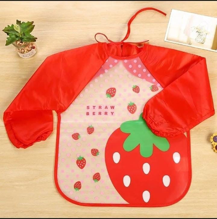 Baby Plastic Full Sleeves Bib 1 Pcs